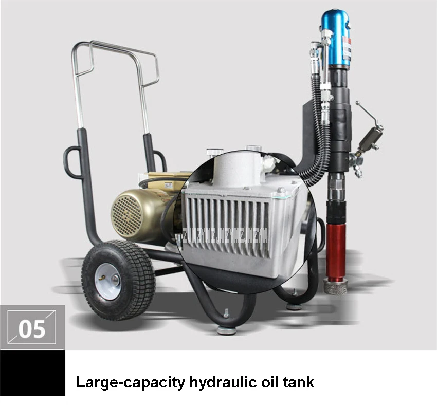S4 High Pressure Airless Putty Spraying Machine Gasoline / Electric Spraying Machine Latex Paint Paint Spraying Machine 10L/Min