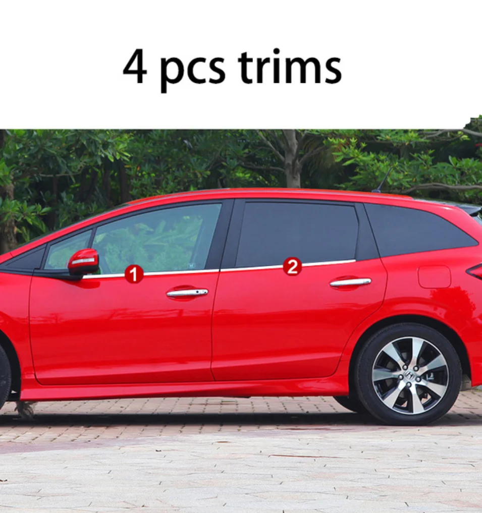 Нержавеющая сталь окна автомобиля планки для honda jade 2013
