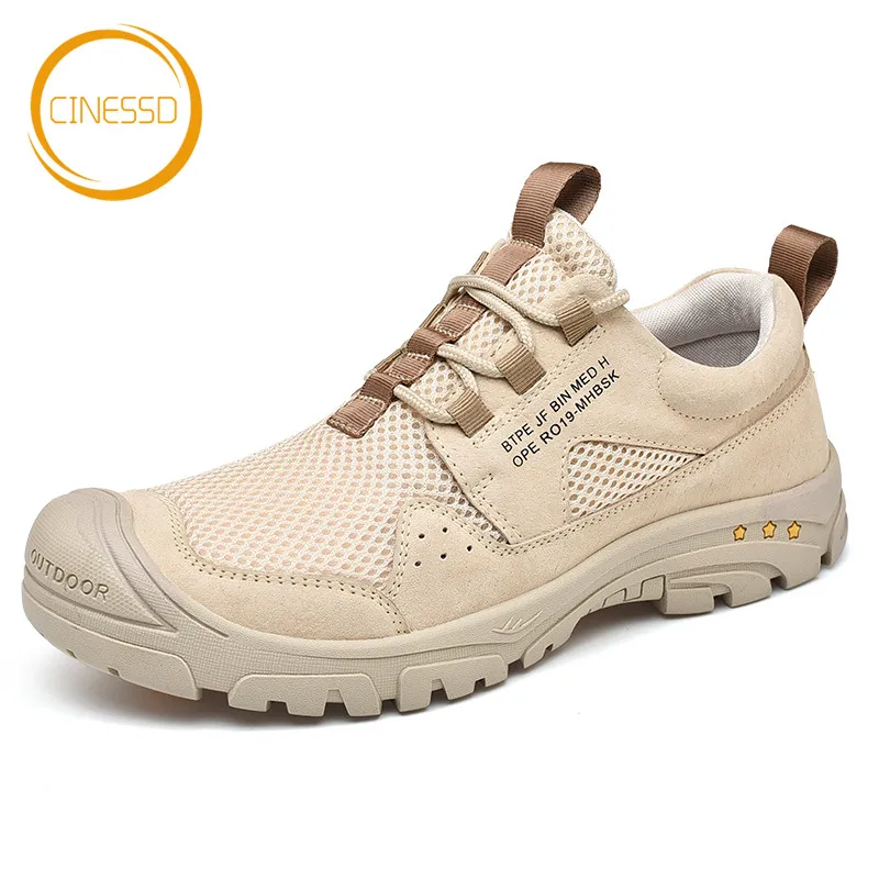 

CINESSD High Quality Outdoor Hiking Shoes Breathable Non-Slip Trekking Sports Shoes Camping Sneakers Mountain Climbing Trainers