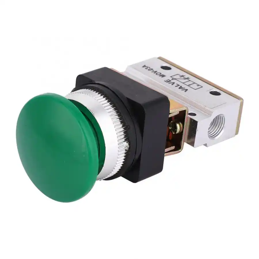 3 Way Stable 2 Position Push Button Pneumatic Mechanical Valve Valve Push Button Switch Push Button Switch for Mechanical Equipment Textile Equipment