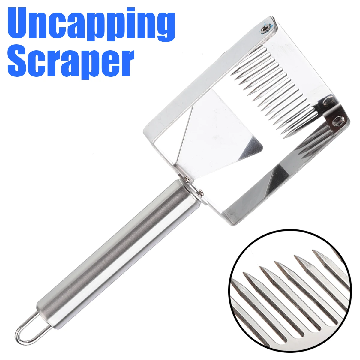 1 шт. нержавеющая сталь пчелиный улей Uncapping вилка для меда Лопата затонувшая зона мед скребок пчеловодства инструмент сельскохозяйственное оборудование 21 см