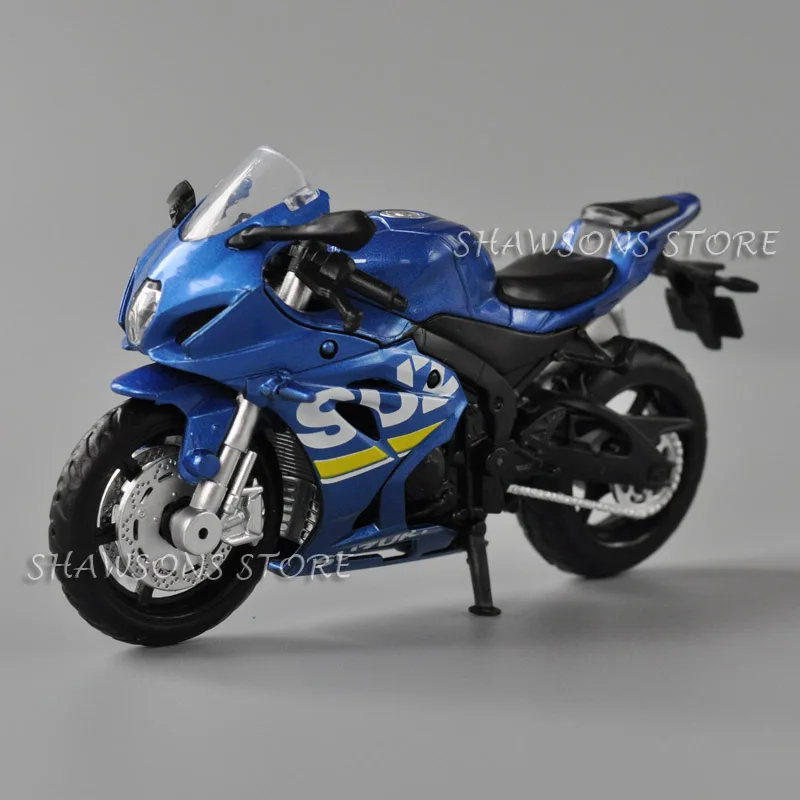 1:18 Scale Diecast Motorcycle Model Toy Suzuki GSX-R1000 Sport Bike Replica 