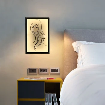 

Led Wall Lamp Modern Light Fixture Indoor Wall Sconce Minimalist Stair Bedroom Bedside Living Room Home Hallway Lighting