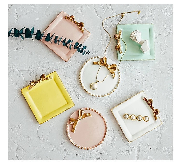 Description Picture 2 of itemCeramic Plate Dish Creator Photography Backgrounds Photo Studio Accessories Popular Jewelry Necklace Earrings Shoot Photo Props