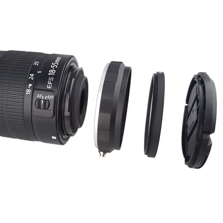4in1 макрообъектив Обратный адаптер макрообъектива комплект для Canon 5d 6d 6dII 7D 60d 70d 77D