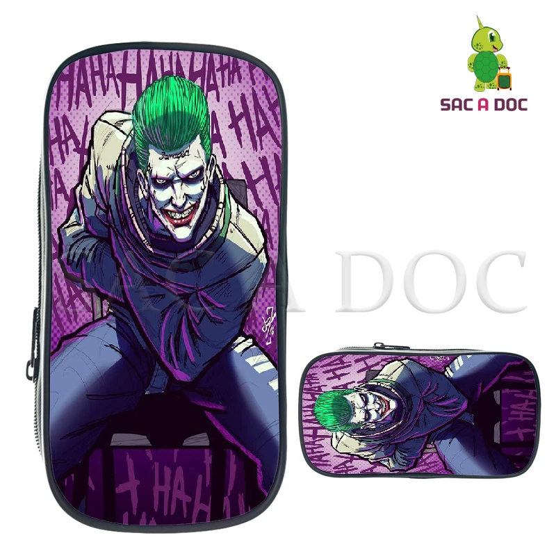 Красный Сумка-карандаш для косметички Doc Joker, пенал для мальчиков и девочек, школьные принадлежности, сумка для путешествий, косметичка - Цвет: Красный