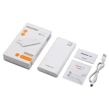 

Wopow P20Q 20000mAh Power Bank Universal Quick Charge 3.0 Large Battery Capacity Three USB Charging Port Portable Charger