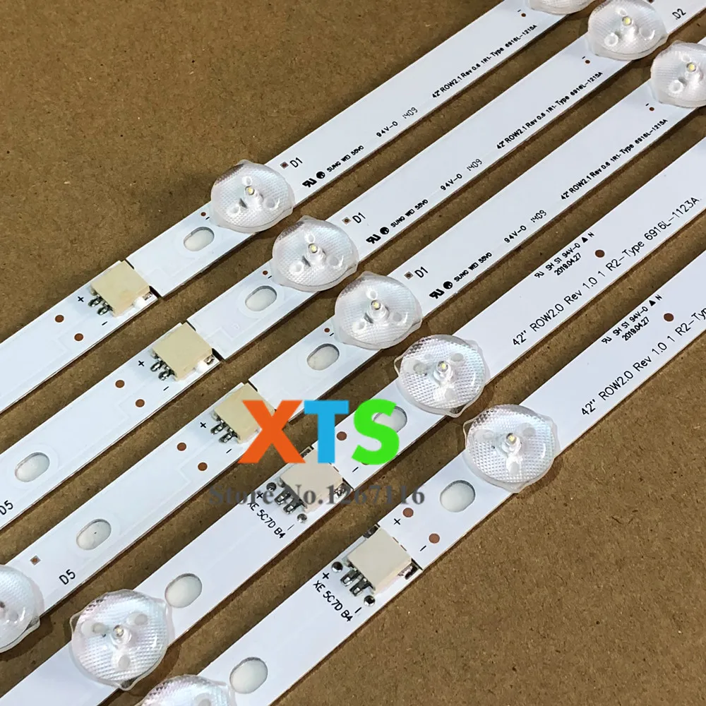 300 шт./лот светодиодный Подсветка для LG 42 дюйма 4" ROW2.1 ТВ 6916L-1412A 6916L-1413A 6916L-1414A 6916L-1415A 42LN542V 42LN575S 42LA615V
