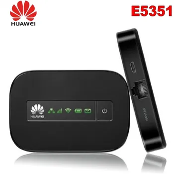 

Unlock Huawei E5351 Original Best 3G Portable WiFi Router with SIM Card Slot 21M Pocket WiFi AP with Antenna Port