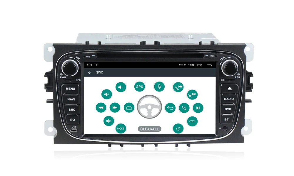 Sale Car Multimedia player Android 9.1 2+32G GPS Navigation Autoradio 2 Din For FORD/Focus/Mondeo/S-MAX/C-MAX/Galaxy with wifi player 19