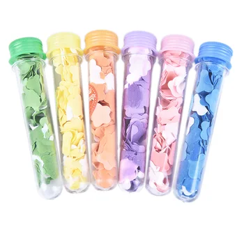

1pc Bath Child Hand Washing Soap Paper Tube Portable Petal Soap Random Colors Flower Shape Fruity Odour for Travel Scented Soap