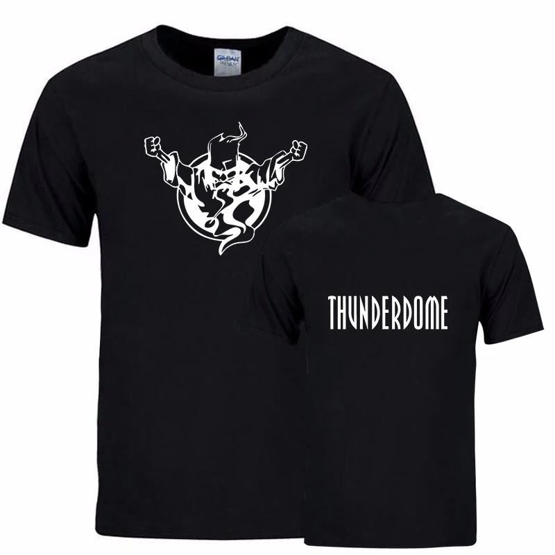 Летняя футболка Thunderdome в стиле Харадзюку для мужчин и женщин уличная одежда