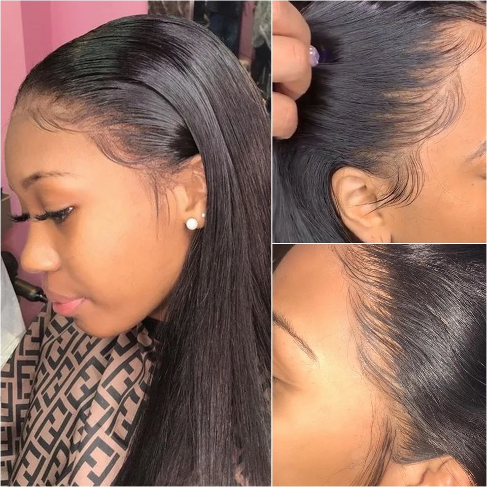 Lace-Front-Human-Hair-Wigs-Straight-Pre-Plucked-Hairline-Baby-Hair-8-30Inch-Brazilian-Long-Human