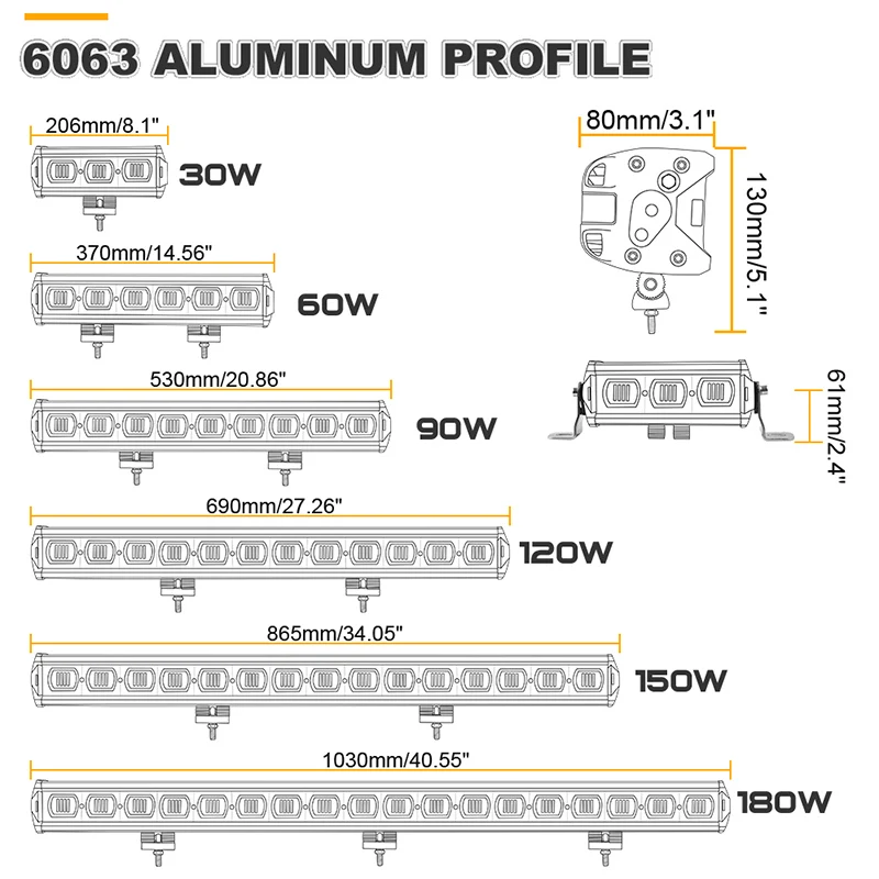 6D Lens led light bar (7)