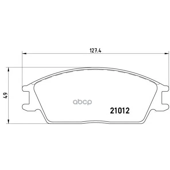 P30001_=224 22 [581011ca10]!Колодки Дисковые П Hyundai Accent/Getz All 00 Brembo P30001 Brembo арт. P30001