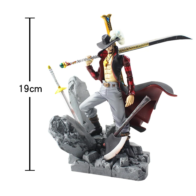Скульптуры Большой одна деталь фигурка игрушка Дракула Mihawk модель куклы с мечом аниме Brinquedos для детей - Цвет: No Color Box