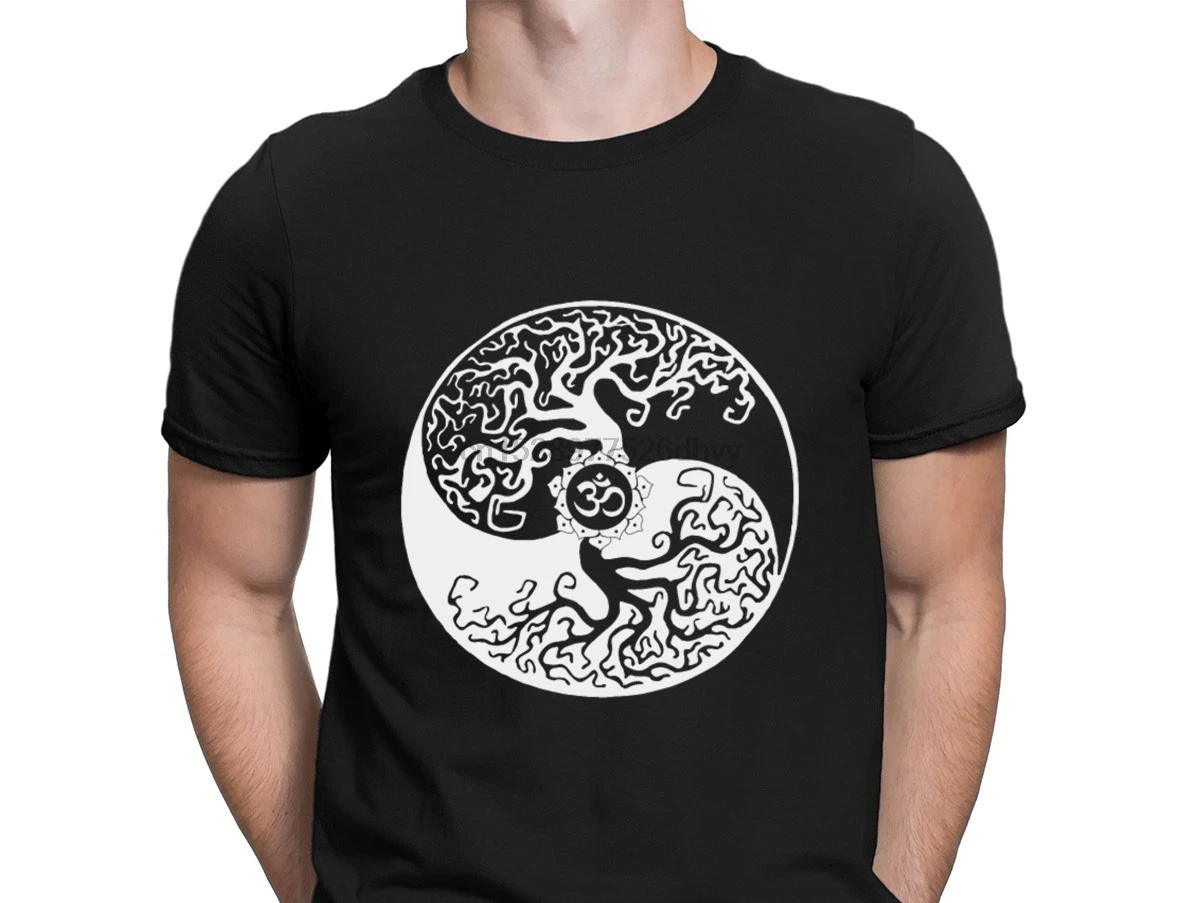 Йога бижутерия OM Zen Ying Yang бонсай дерево Пособия по философии рубашка комплект из