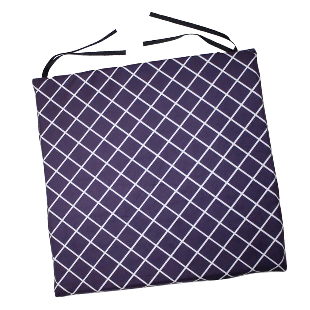 Dining Chair Seat Pads Waist Pillow Non-Slip Kitchen Chair Cushions Pads Waist Pillow with Ties Home Decoration 