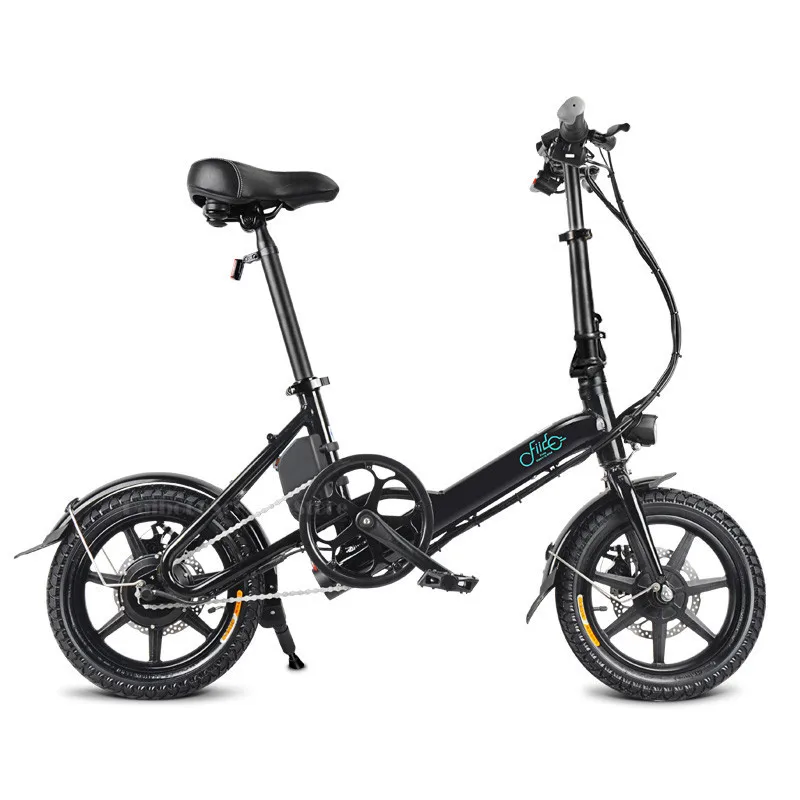 Sale 14 Inch Fiido D3 Electric Bikes Adults 2 Wheels Electric Bicycle Max Speed 25KM/H 250W 36V Folding Mini Electric Scooter 3