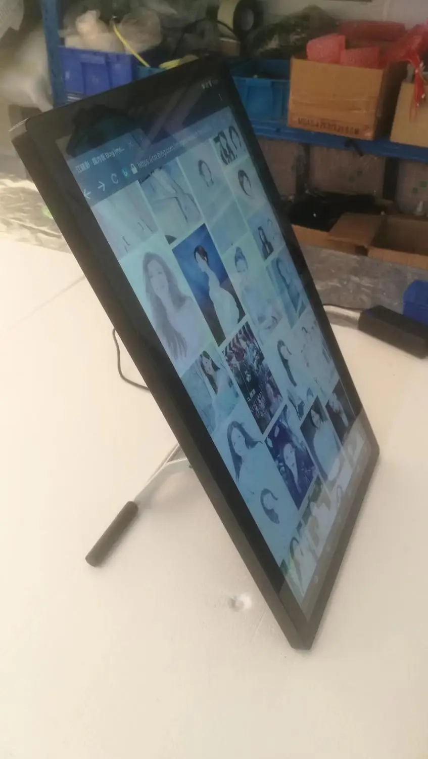 US $712.50 Facial recognition ID carder built in 15 17 19 inch digital tablet lcd touch screen display
