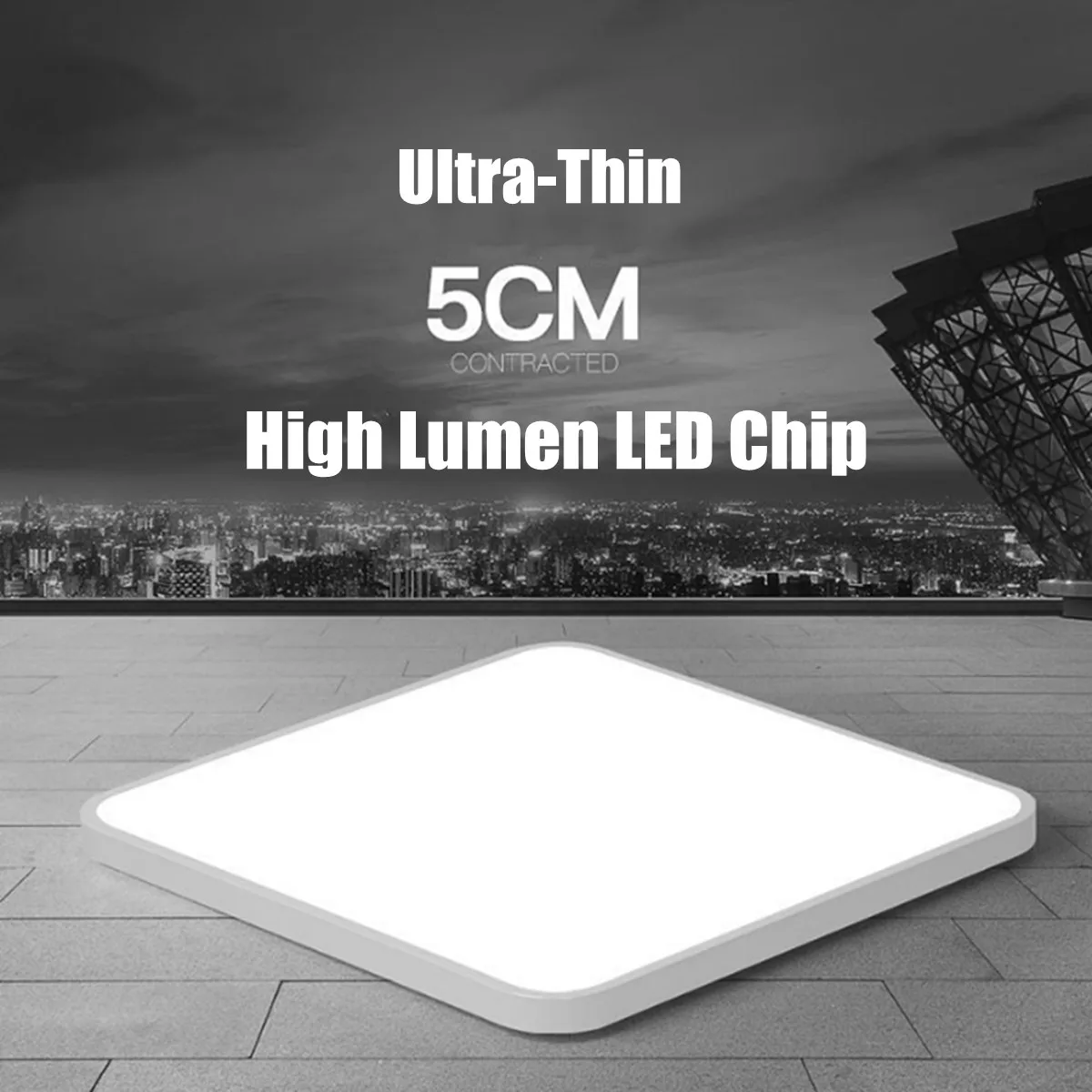 

LED Ceiling Light Square Bright LED Ceiling Down Light Panel Surface Mounted Bathroom Living Room Lamp Lighting Fixtures 24W