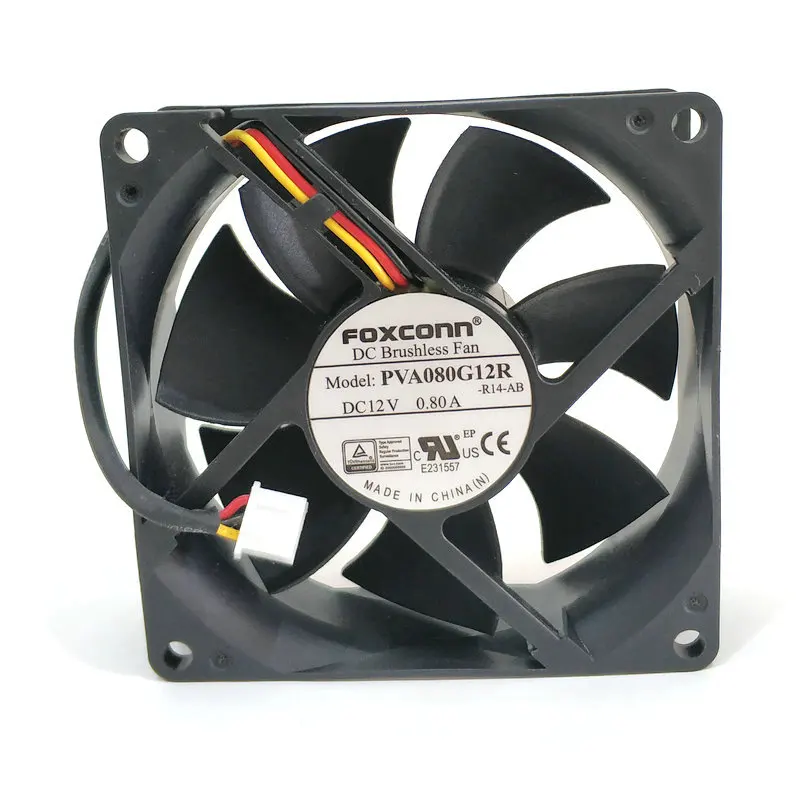 

Оригинальный охлаждающий вентилятор PVA080G12R 8025 12v 0.8a 80*80*25 мм