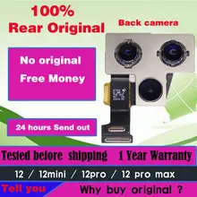 Haupt Hinten Original Kamera Für iPhone i12 12 mini 12pro max Zurück Kamera 12 pro Max Big Kamera Wichtigsten Objektiv flex kabel Ersatz