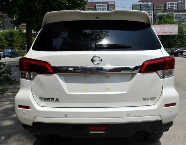 Для Nissan terra спойлер хвост крыло ABS пластик белый черный цвет задний багажник Багажник крыло спойлер автомобильные аксессуары 1 шт.-UP