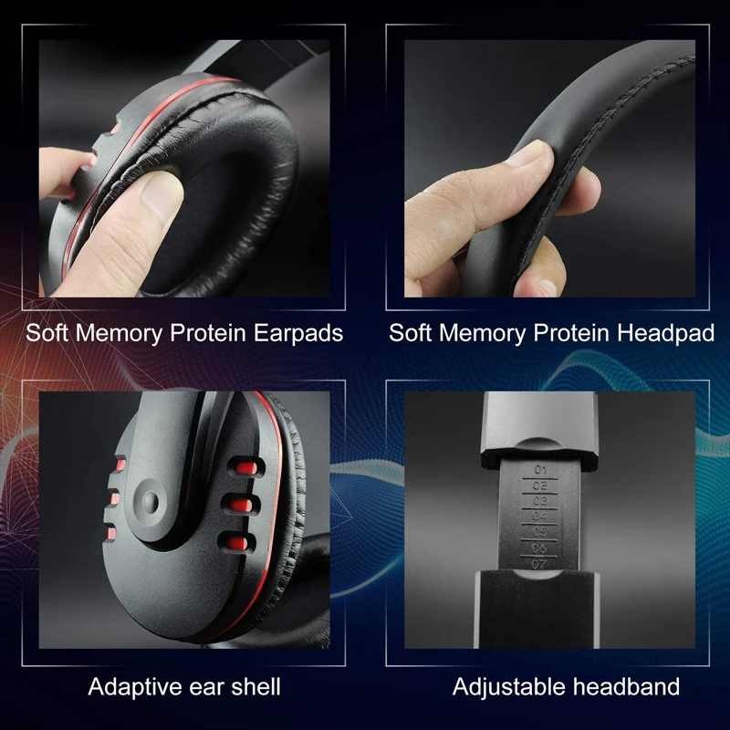 PS4 Headset Gaming Headset for 3 5mm Wired Over Head Stereo Gaming Headset Headphone with Mic Microphone PS4 PC Tablet Laptop