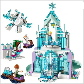 

701pcs Ice enchanted Magical ice palace blocks educational blocks kids toys Christmas present birthday gifts