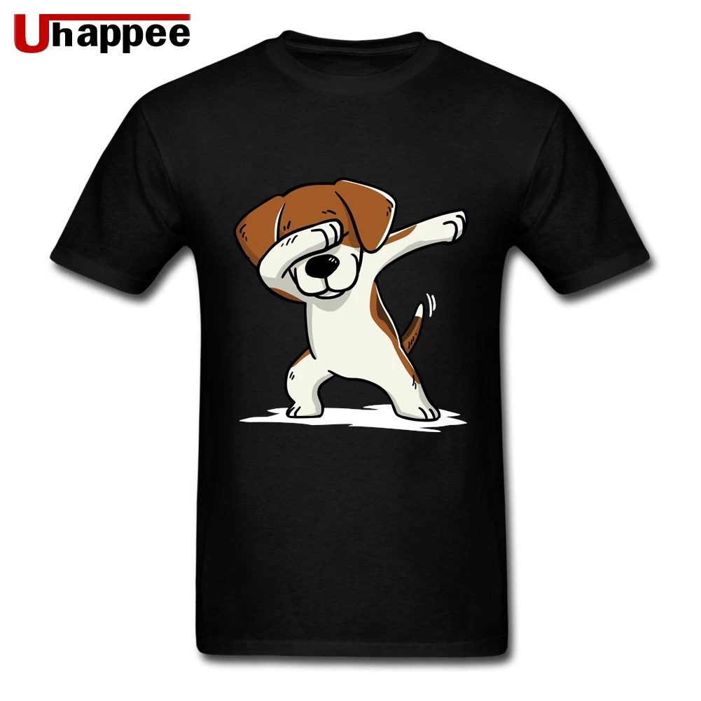 Забавный Джексон поза забавная собачка Beagle рубашка мужская брендовая Рубашка Пара изготовление на заказ футболки короткий рукав полный хлопок o-образным вырезом рубашка