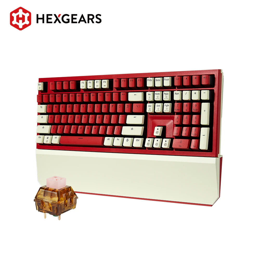 HEXGEARS X5 переключатель Kailh игровая клавиатура PBT Keycaps 104 клавиши механическая с