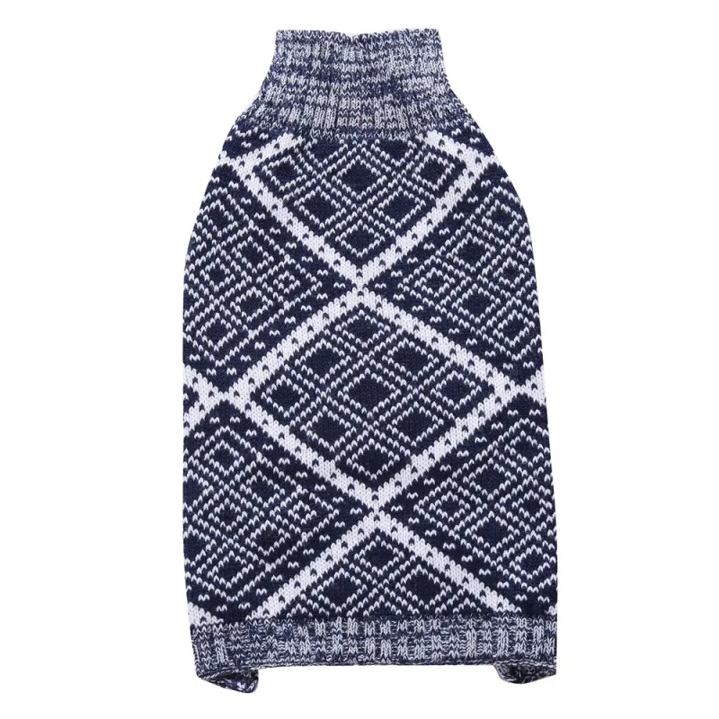 Blue Рождественская одежда для собаки, зима, чихуахуа, щенок, кошка, для маленьких собак, одежда, свитер, теплая одежда для домашних животных, ropa para perros - Color: Blue