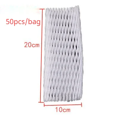 Foam Net sleeve Pocket Shockproof Protection Transport Packing Wine Glass Bottle Fragile Items Vegetable Fruit Thicken Mesh Bag 20X10CM