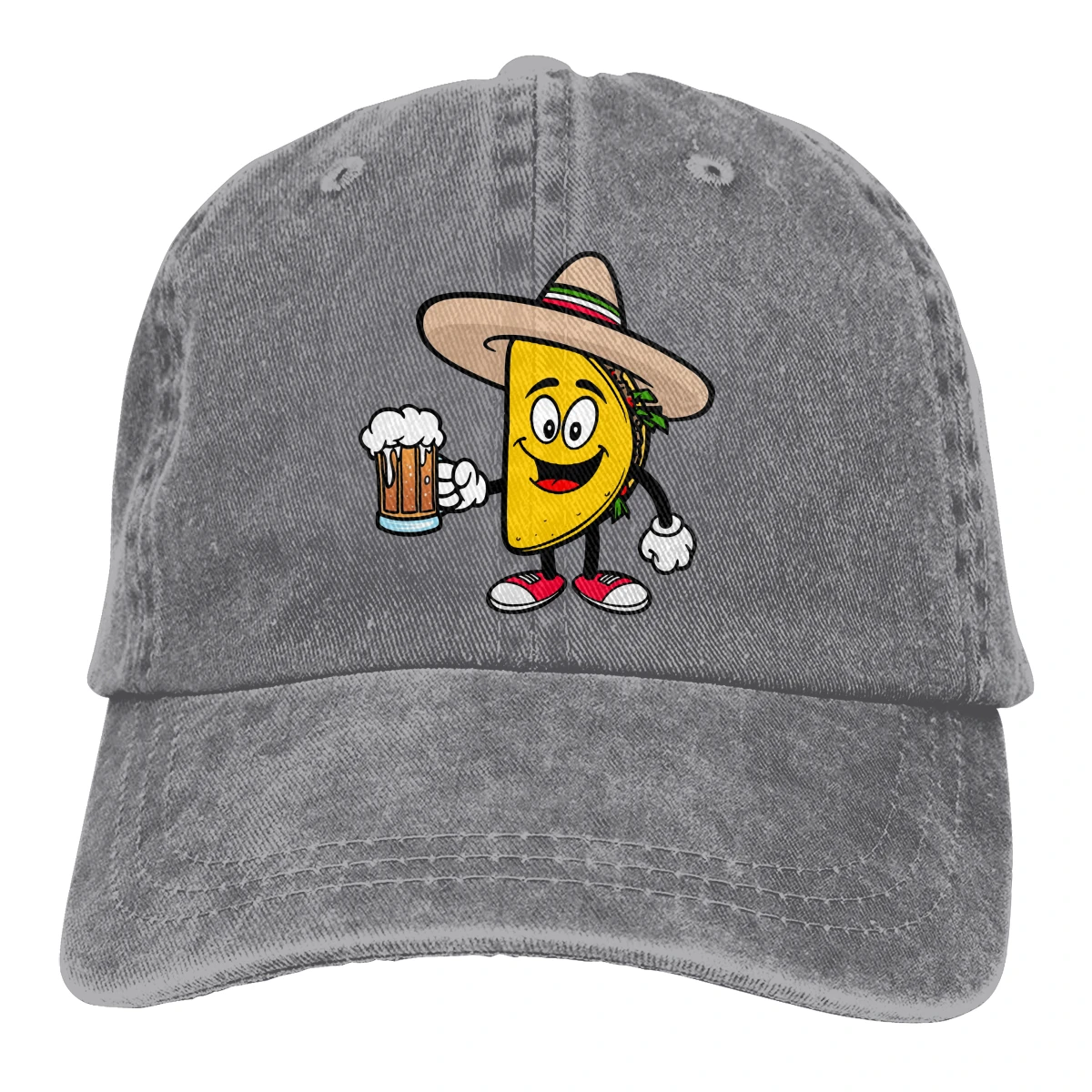 Taco Beer Casquette черные унисекс Мужские Женские джинсовые бейсболка с ремешком кепки Регулируемая шляпа для гольфа папа