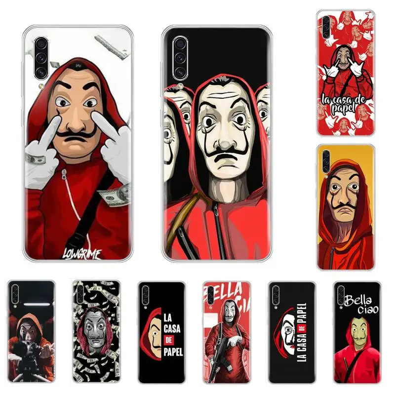 Money Heist House Paper La TPU чехол для телефона Корпус samsung galaxy A3 A5 A7 A10 A20 E A30 S A40 A50 A70 A71 A80 2017 2018