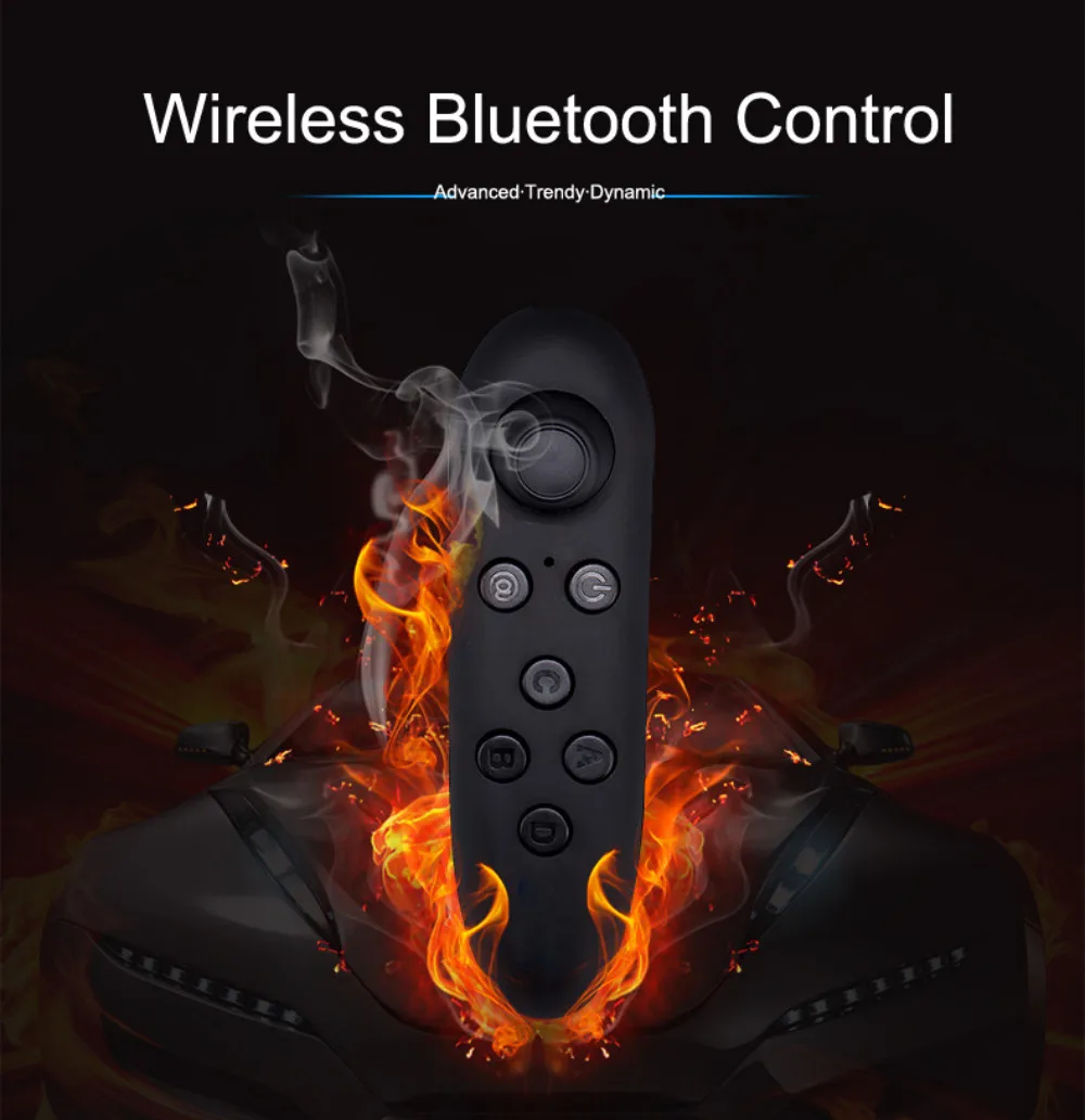 Virtual Reality VR Glasses 3D For iPhone Android Mobile Phone Cell Smartphone Headset Helmet Wirth Real With Controller Lenses