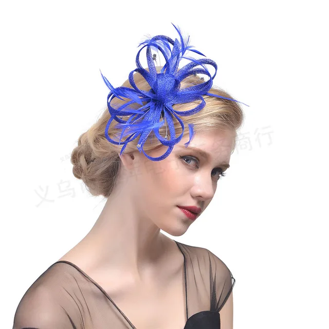 royal blue wedding hats