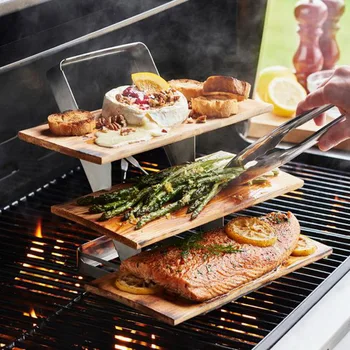 

Bakery Accessories Smoker Generator BBQ Accessories Natural Wood Barbecue Tools Outdoor Charcoal Gas Wood Plank