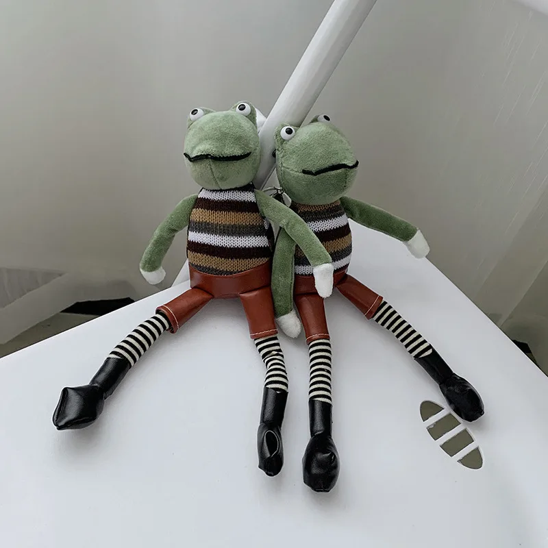 Hot Sale Plush Toys Ugly cute leather pants Long legs frogs Doll Stuffed  Animal Kermit Toy Drop shipping Holiday keychain Gifts - AliExpress