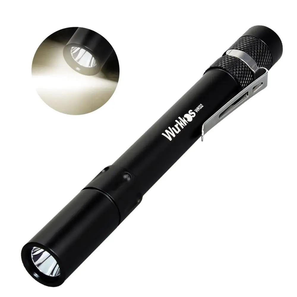 WK02 Penlight 2 * AAA мини фонарик 4000 лм SST20 6000K светодиодный фонарик|Фонарики и