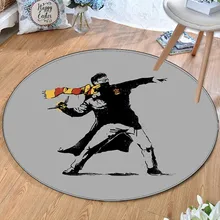 Модный ковер для мальчиков, аниме, Tapetes, цельный Повседневный круглый ковер, подарок для детей, детские Нескользящие домашние ковры, Прямая поставка, медведь из мультфильма «зверотоп»