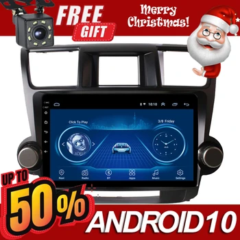 

9 Inch 2Din Car Radio Android 10.0 Multimedia Autoradio Bluetooth Stereo Player GPS Navi Head Unit For Toyota Highlander 20011