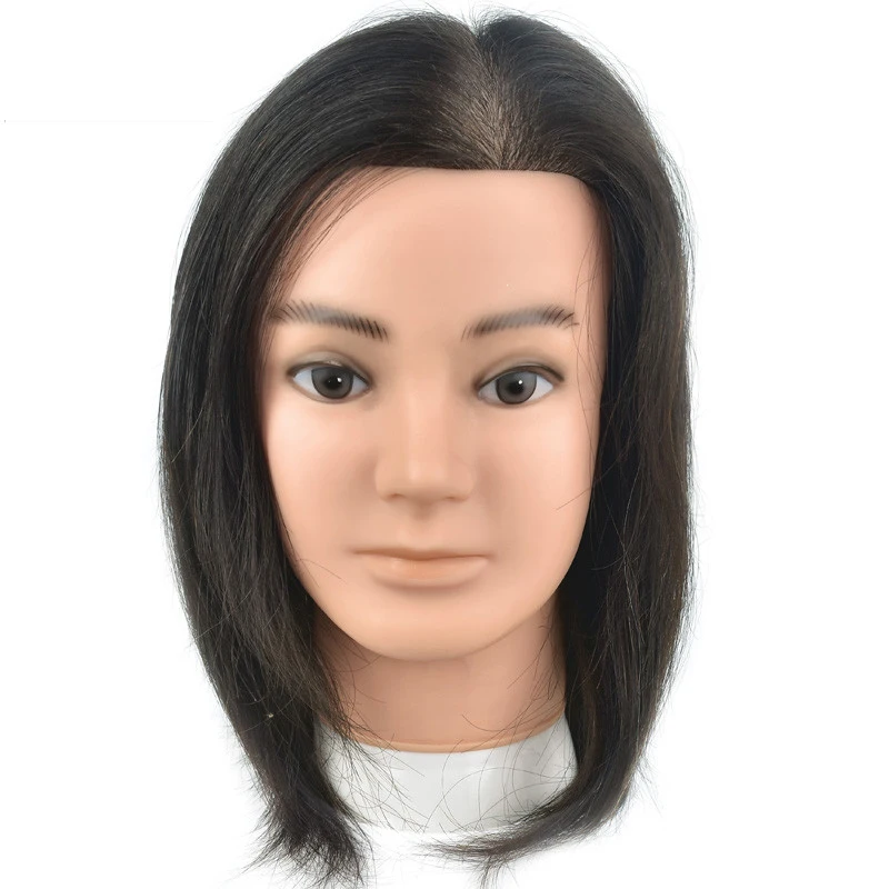 men's mannequin head with hair