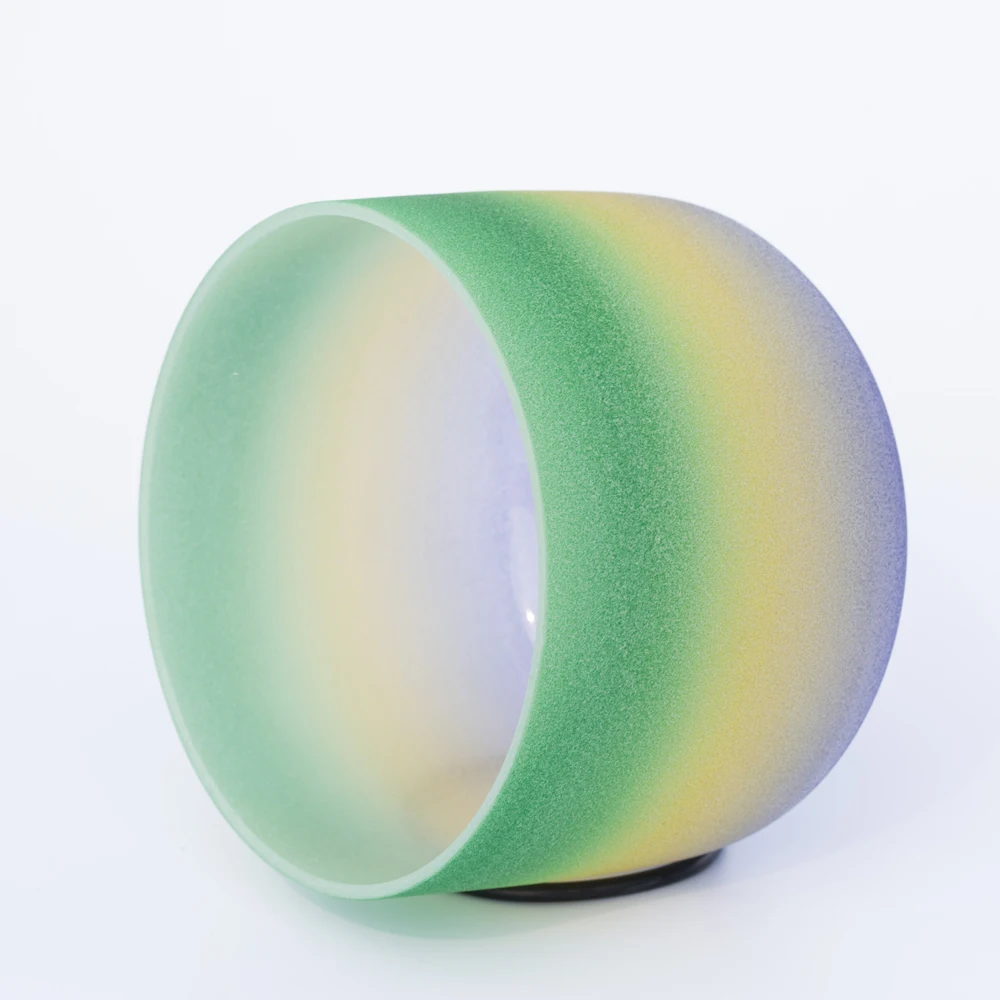 8 &quotNote F сердце чакра радужные цветные матовые кварцевые хрустальные поющие