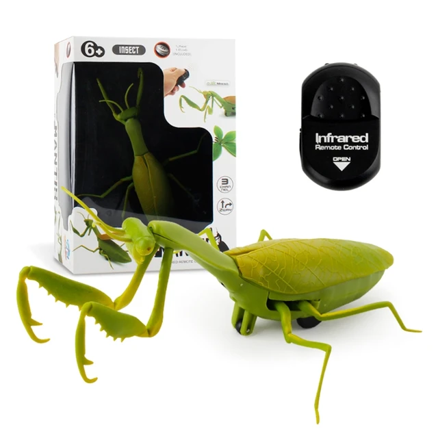 Creative Gift for Kids&Adults Remote Control Insect Kids Trick Toy Plastic Made Realisic Ladybug/Praying Mantis/Bee D5QA 1