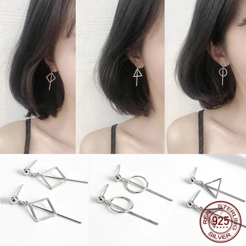 

La Monada Women Stud Earrings Korean 925 Sterling Silver Earrings For Women Jewelry Geometry Hanging Women's Earrings Stylish