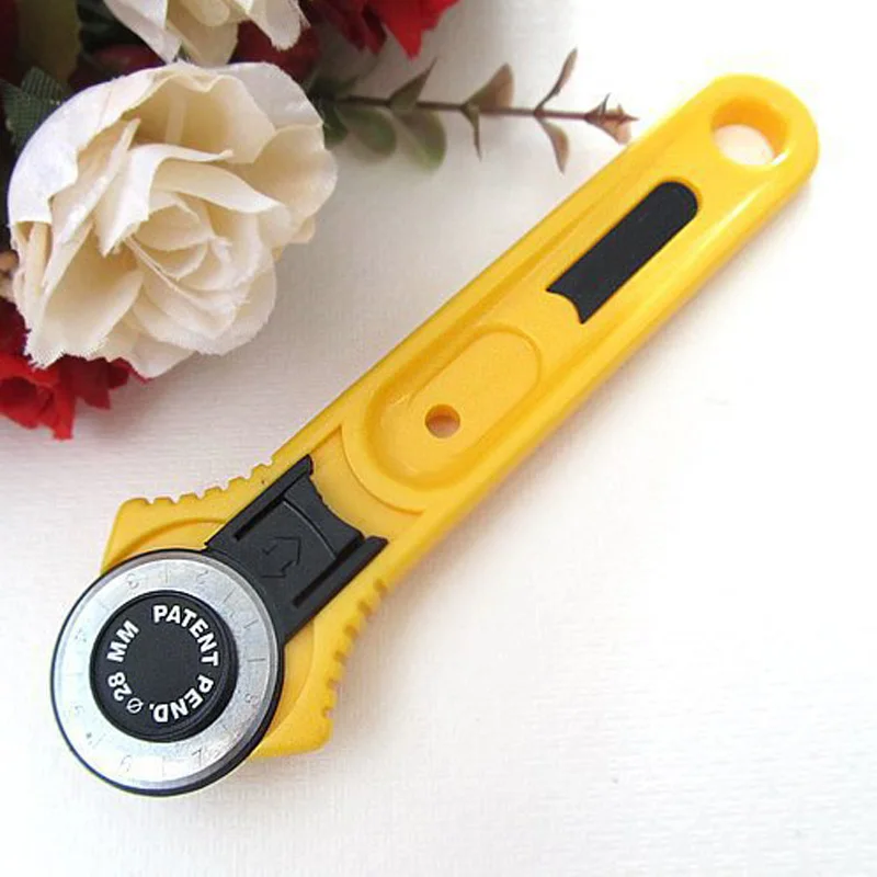 

Turns Hobs Cloth Knife Patchwork Round Hob Diam 28mm Cut Round Knife 1 Pcs Fabric Cutter Stainless Steel Paper Cut Knife