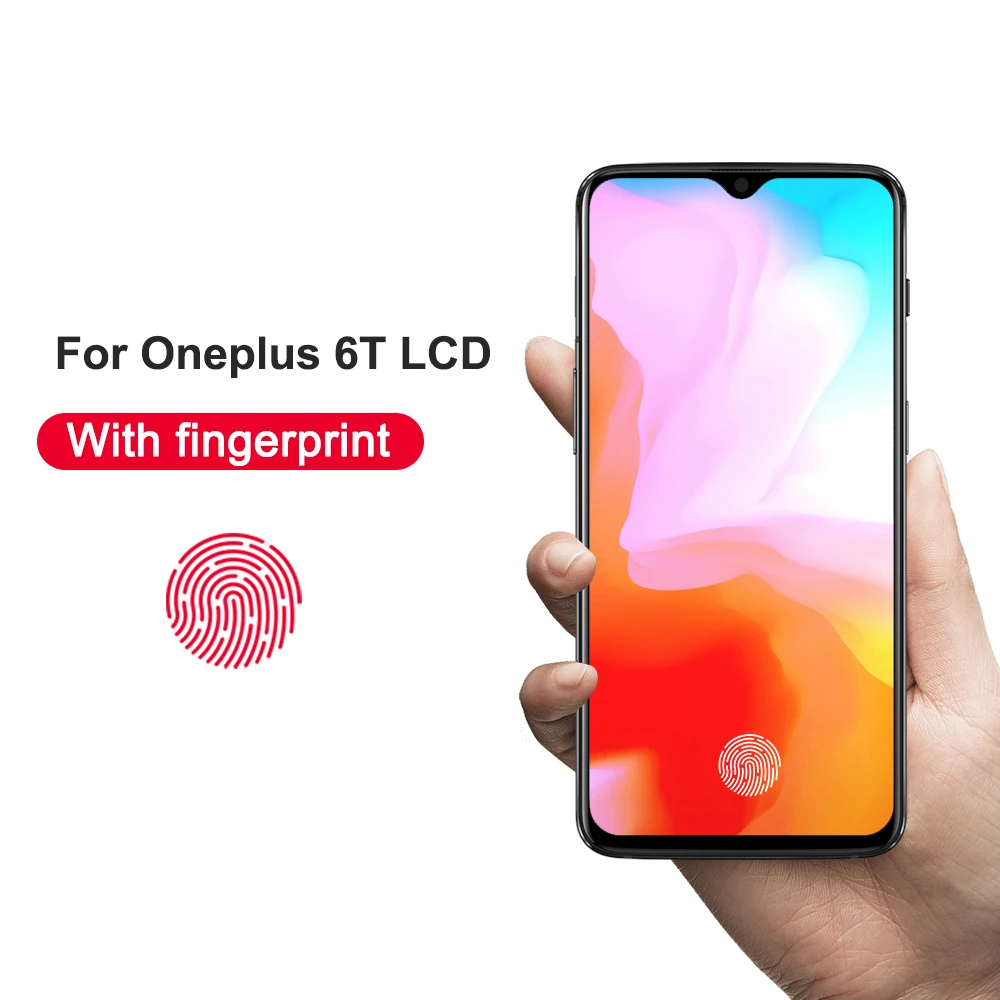 para oneplus display lcd tela de toque digitador assembléia substituição para um plus com fringerprint