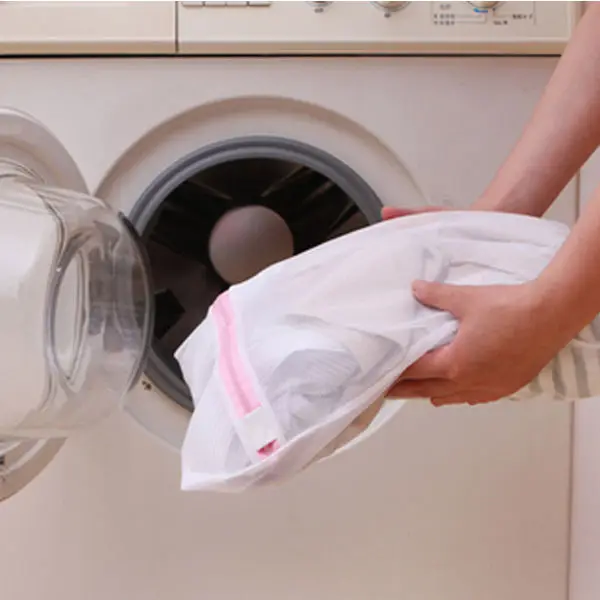 

3 Sizes Underwear Clothes Aid Bra Socks Laundry Washing Machine Net Mesh Bag Zippered Wash Bags Foldable Delicates Lingerie